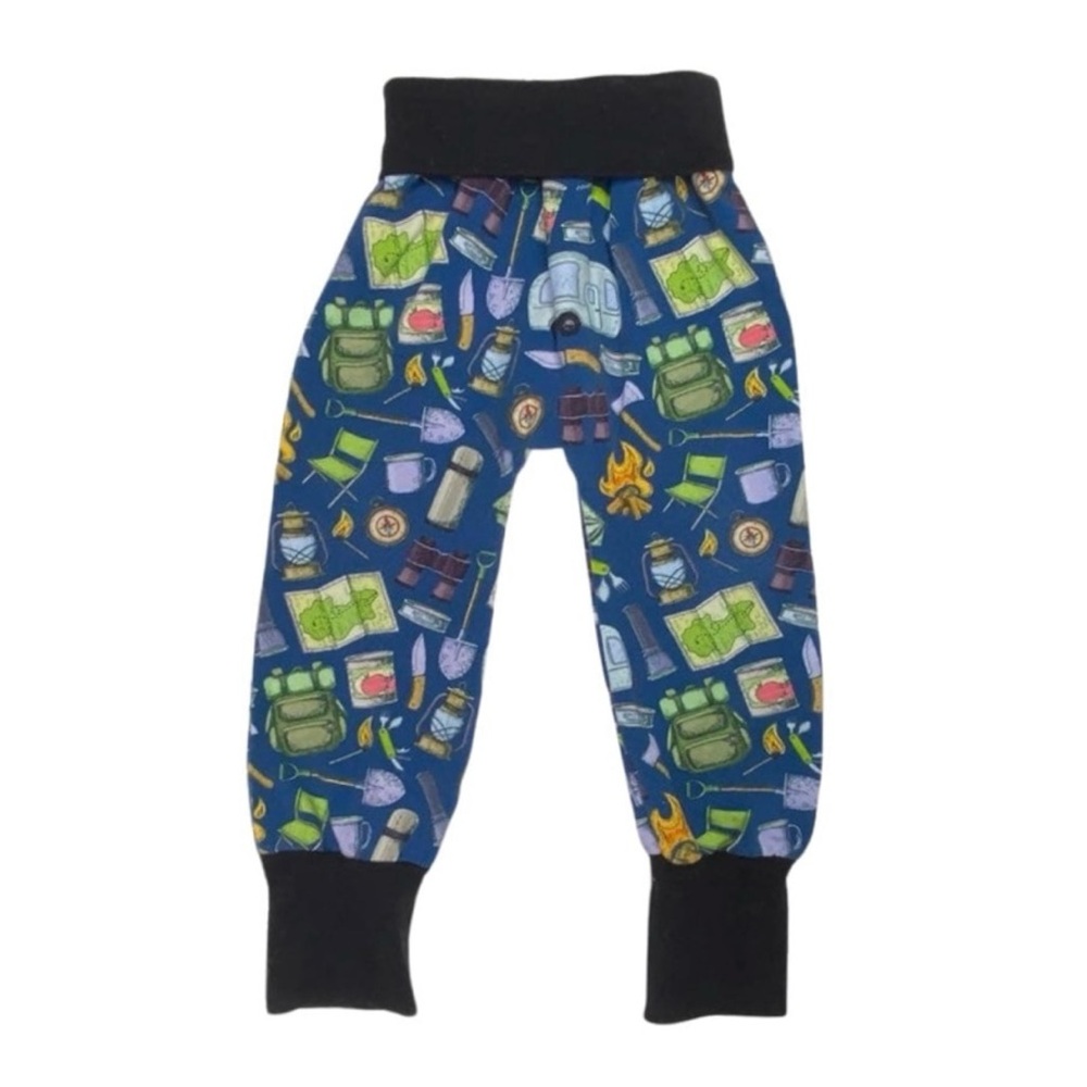 Bret's Bibs Handmade‎ Camping Print Pants